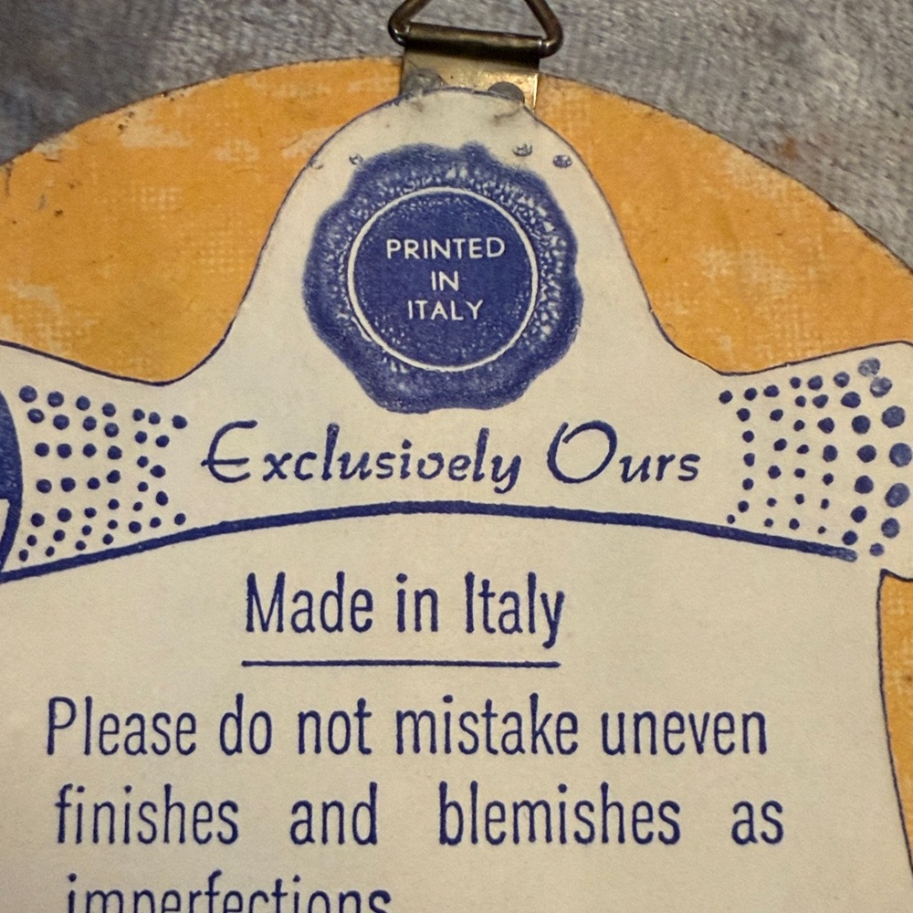 Vintage Italian Gold Oval Wall Art Set - Picture 8 of 8